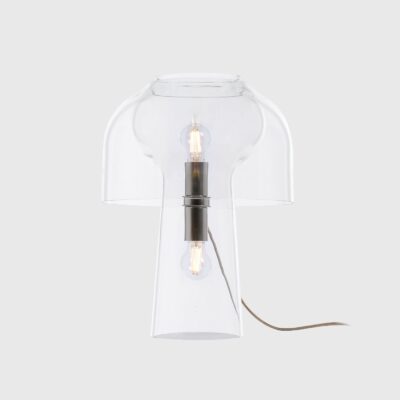 Marbeck Contemporary Glass Dome Table Lamp Clear