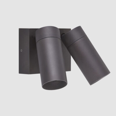 Marbledale Heritage Double Outdoor Wall Light Dark Grey