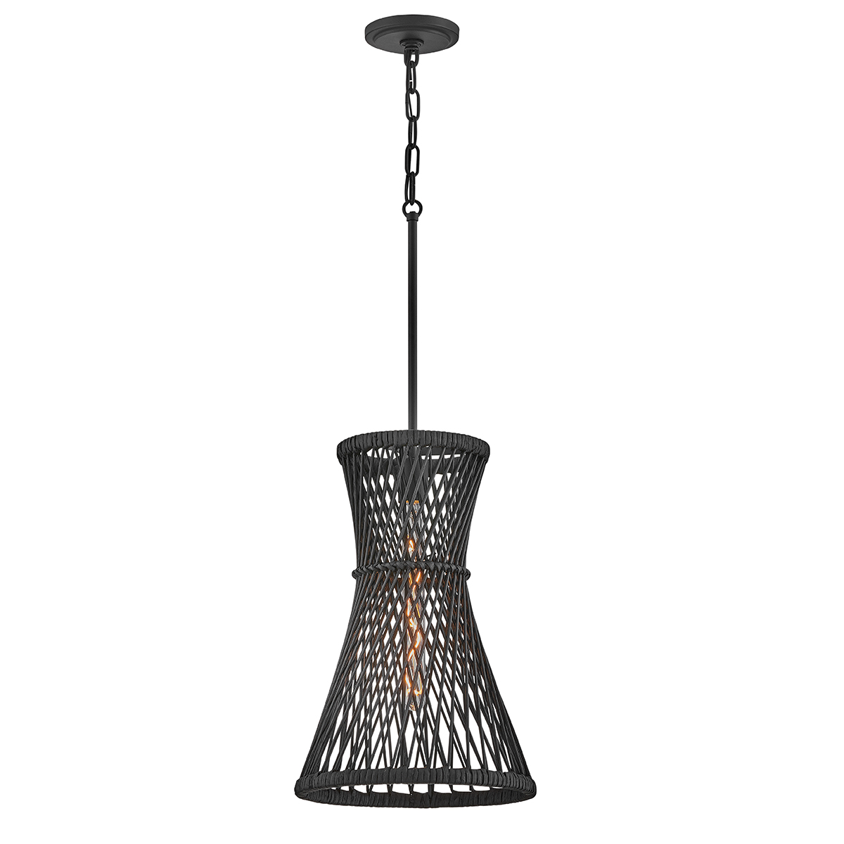 Marchgate Gold Hamptons Woven Rattan Pendant Black Marchgate Gold Hamptons Woven Rattan Pendant Black