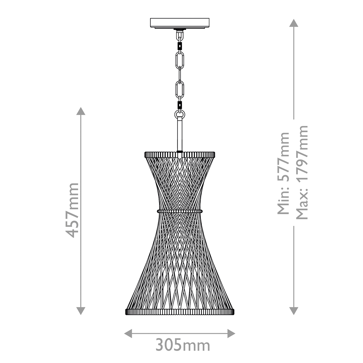 Marchgate Gold Hamptons Woven Rattan Pendant Black Marchgate Gold Hamptons Woven Rattan Pendant Black