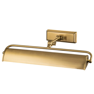 Marchgrove Curved Picture Light in Aged Brass