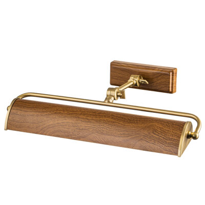 Marchgrove Picture Light Aged Brass & Oak Effect