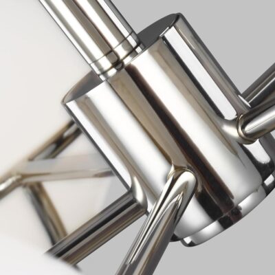 Marchmont Contemporary 5 Light Chandelier Polished Nickel — detail view