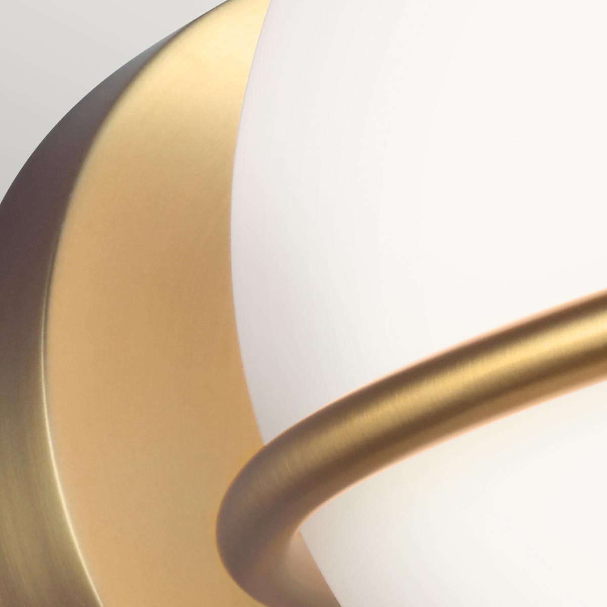 Marchmont Contemporary Globe Wall Light Burnished Brass Marchmont Contemporary Globe Wall Light Burnished Brass — detail view