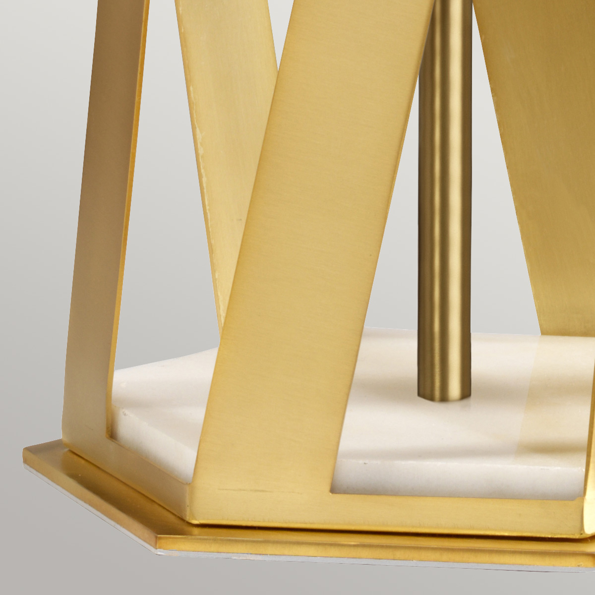 Marchmont Hamptons Table Lamp Brushed Brass with Navy Blue Shade Marchmont Hamptons Table Lamp Brushed Brass with Navy Blue Shade — detail view