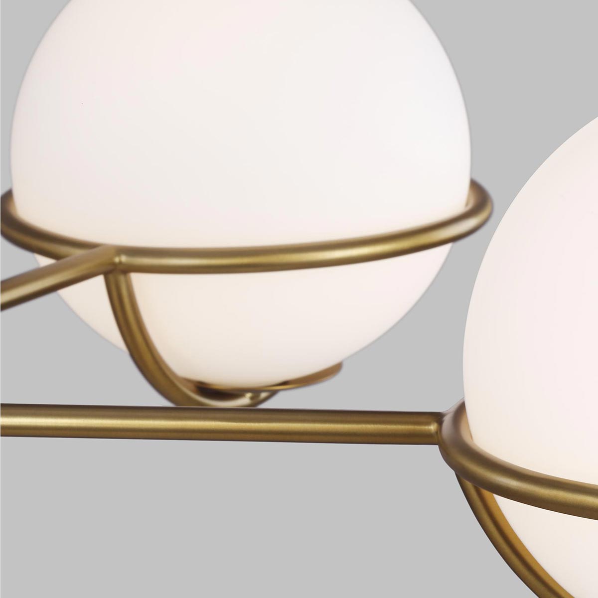 Marchmont Mid-Century Chandelier Burnished Brass Marchmont Mid-Century Chandelier Burnished Brass — detail view
