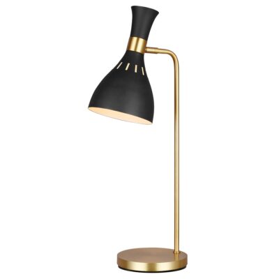 Marigold Hall Contemporary Table Lamp Black and Brass