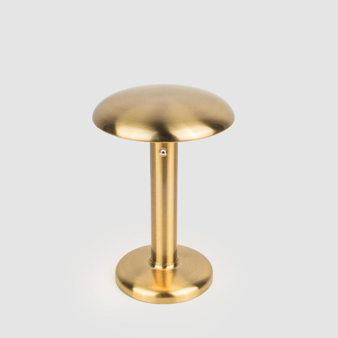 Mariner Heritage Brushed Brass Mushroom Rechargeable Table Lamp Mariner Heritage Brushed Brass Mushroom Rechargeable Table Lamp