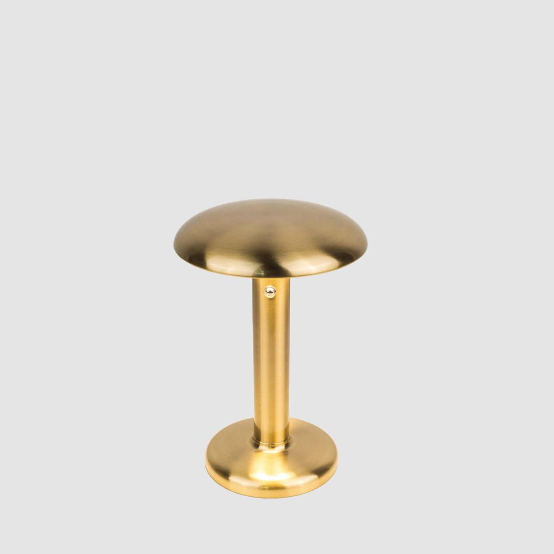 Mariner Heritage Brushed Brass Mushroom Rechargeable Table Lamp Mariner Heritage Brushed Brass Mushroom Rechargeable Table Lamp