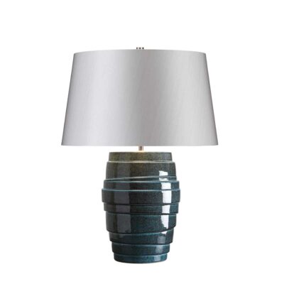 Marinershire Hamptons Table Lamp Deep Blue Reactive Glaze