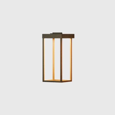 Marlbury Coastal Cage Frame Wall Light Antique Brass