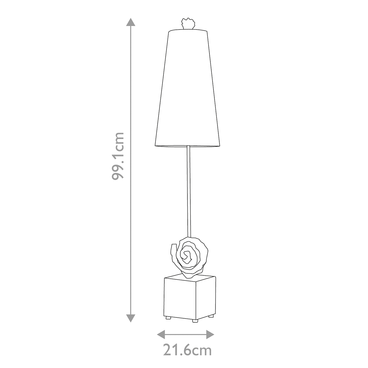 Marlestone Sculptural Table Lamp Bone White and Black Marlestone Sculptural Table Lamp Bone White and Black