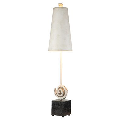 Marlestone Sculptural Table Lamp Bone White and Black