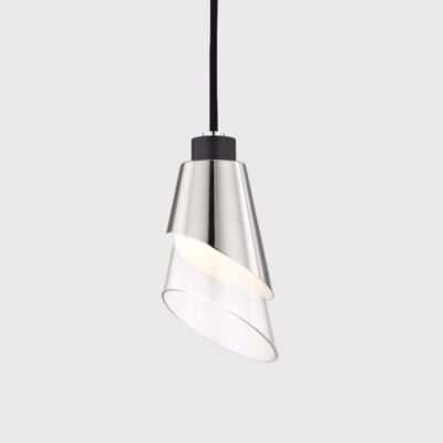 Marlfield Contemporary Pendant Light Polished Nickel