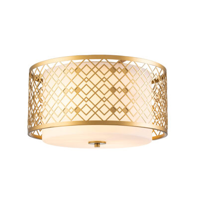 Marlow Gilt Hamptons Ceiling Flush Gold