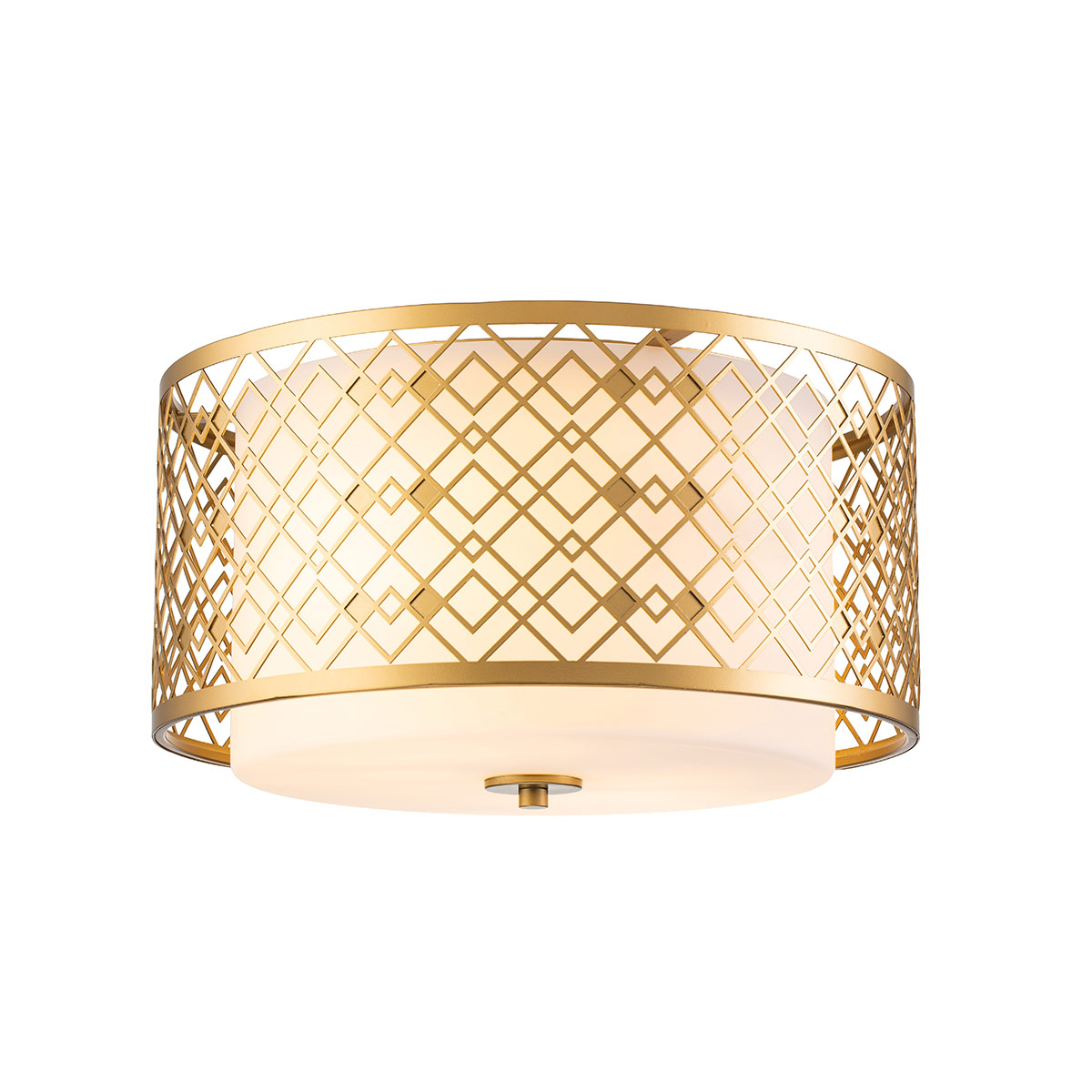 Marlow Gilt Hamptons Ceiling Flush Gold