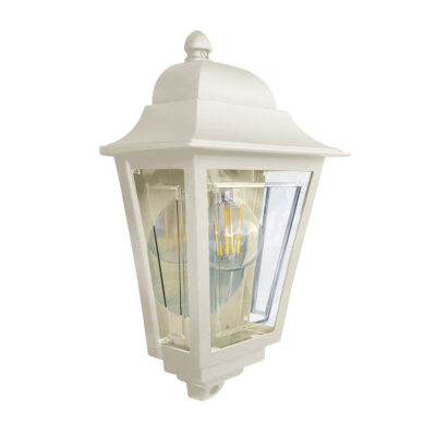 Marlow Lane Traditional Half Wall Lantern Cream