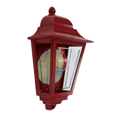 Marlow Lane Traditional Half Wall Lantern Red