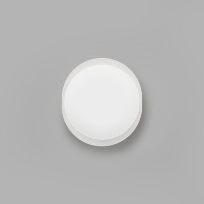 Marlstone Contemporary Round Wall/Ceiling Light White
