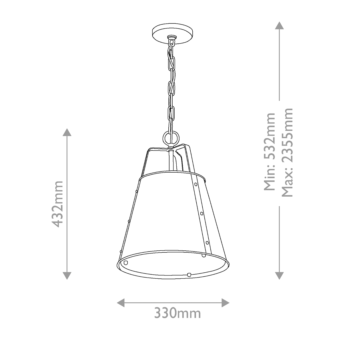 Marlwood Industrial Black & Champagne Bronze Pendant Marlwood Industrial Black & Champagne Bronze Pendant