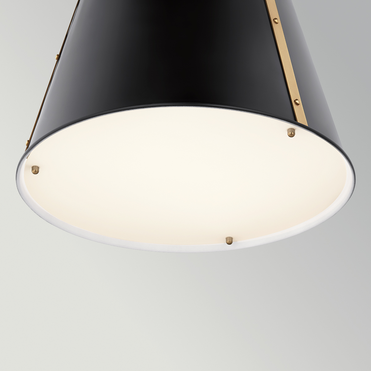 Marlwood Industrial Black & Champagne Bronze Pendant Marlwood Industrial Black & Champagne Bronze Pendant — detail view