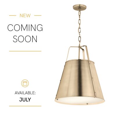 Marlwood Industrial Champagne Bronze Tapered Pendant