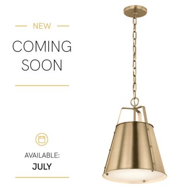 Marlwood Industrial Tapered Pendant Champagne Bronze