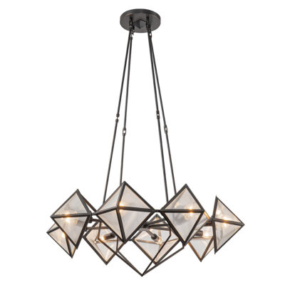 Marrakesh Court Geometric Bronze Chandelier