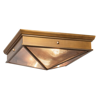 Marrakesh Court Pyramid Ceiling Flush Vintage Brass