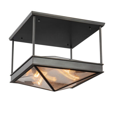 Marrakesh Court Retro Modern Ceiling Semi-Flush Urban Bronze