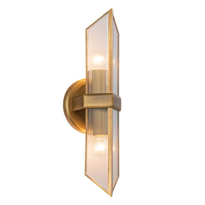 Marrakesh Court Retro Modern Wall Light Vintage Brass