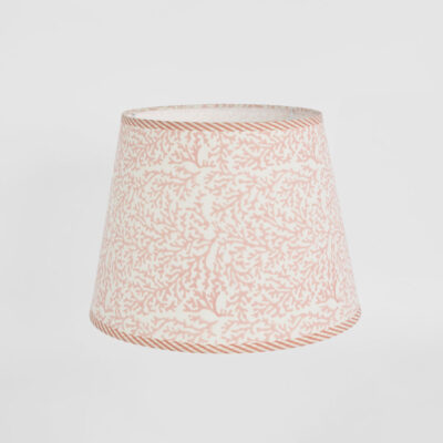 Matilda Hamptons Tapered Lamp Shade Coral Pink