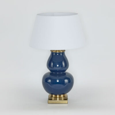 Meadowbank French Provincial Ceramic Table Lamp Midnight Blue