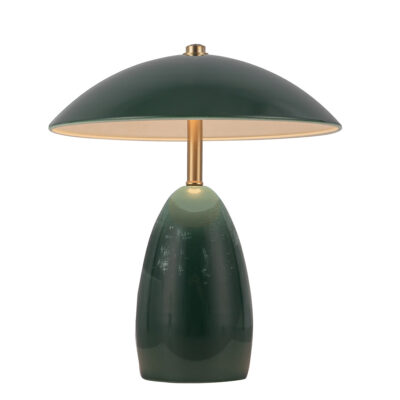 Meadowbright Mushroom Table Lamp Pine Green