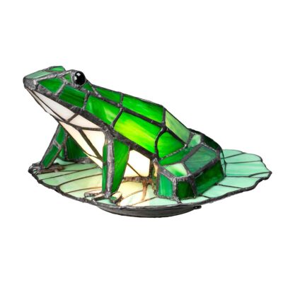 Meadowfen Menagerie Tiffany Style Frog Table Lamp Vintage Bronze