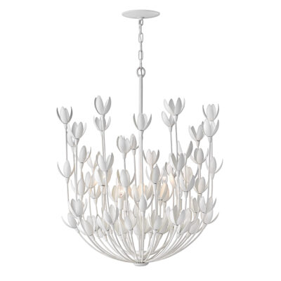 Meadowgate French Provincial Tulip Chandelier Textured Plaster