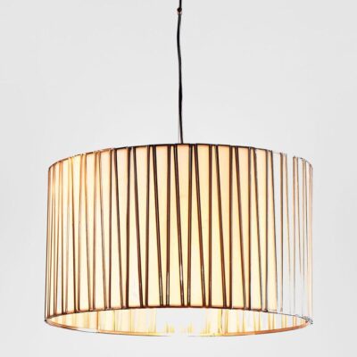 Meadowgate Hamptons String Wrapped Drum Pendant Light