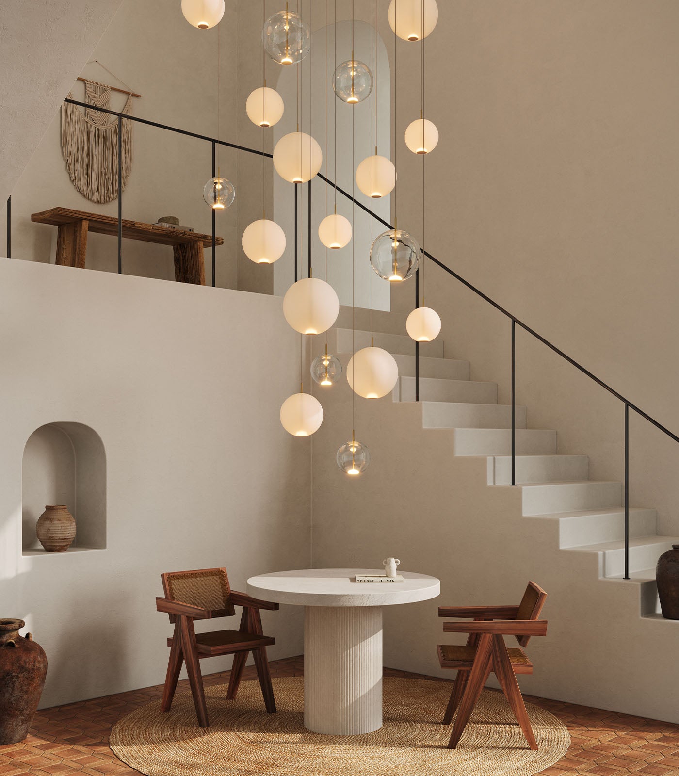 Meadowmere Contemporary Glass Ball Pendant Light Meadowmere Contemporary Glass Ball Pendant Light