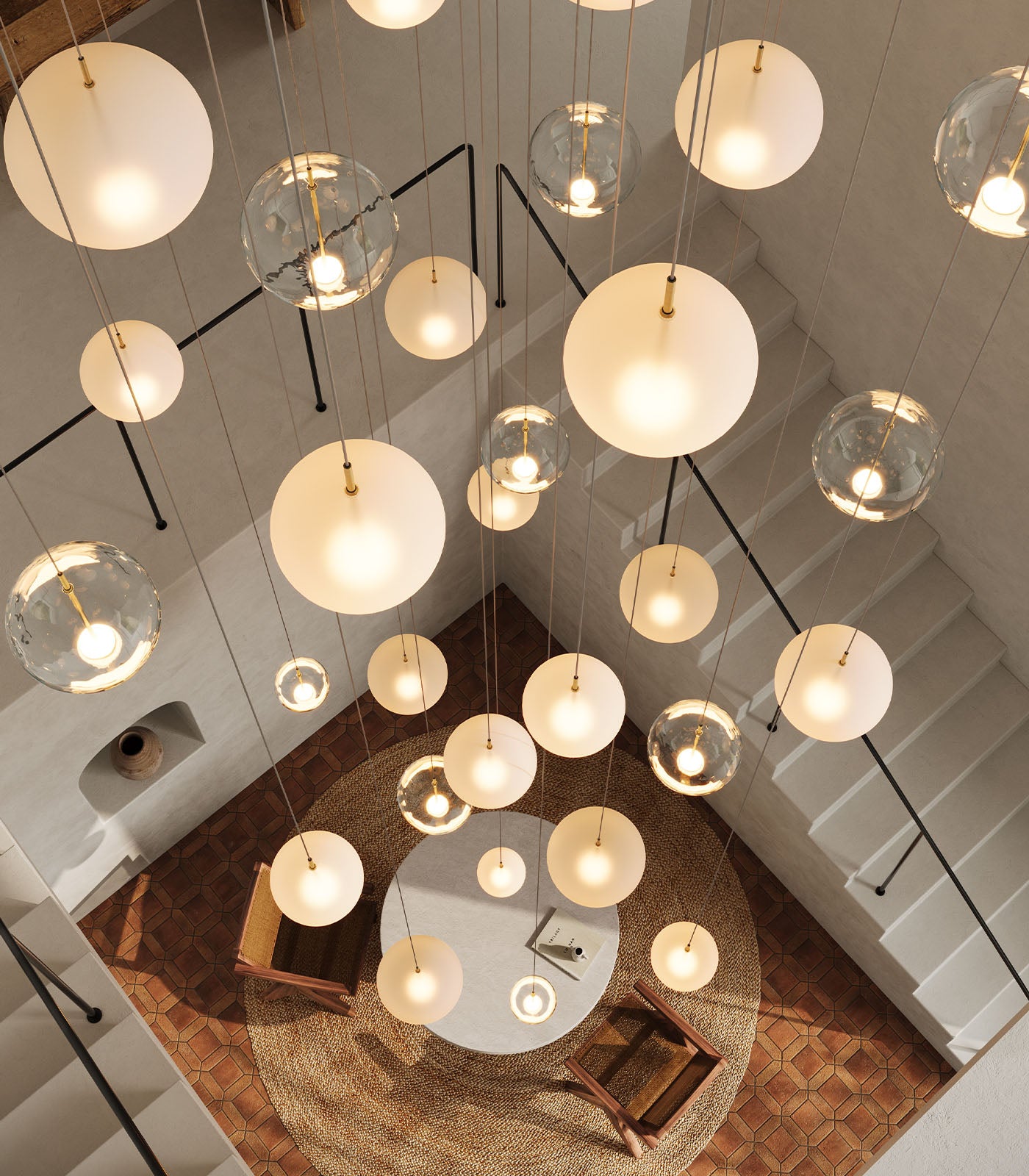 Meadowmere Contemporary Glass Ball Pendant Light Meadowmere Contemporary Glass Ball Pendant Light