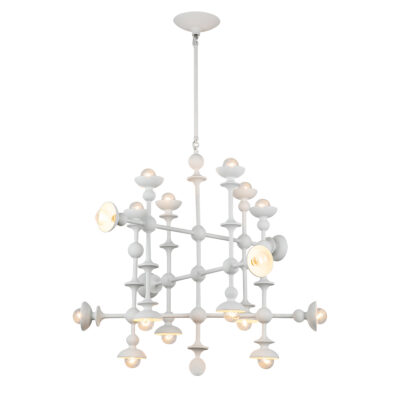 Meadowsweet Artistic 18 Light Chandelier Antique White
