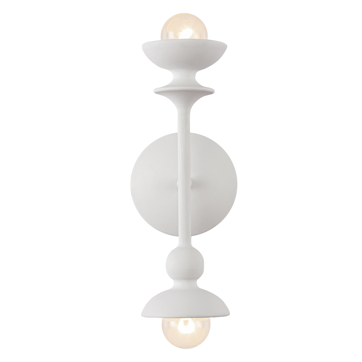 Meadowsweet Artistic Two Light Wall Sconce Antique White Meadowsweet Artistic Two Light Wall Sconce Antique White