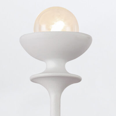 Meadowsweet Artistic Two Light Wall Sconce Antique White — detail view