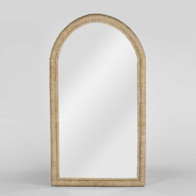 Meldercroft Hamptons Ribbed Arch Floor Mirror