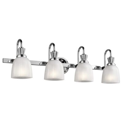 Merevale Hamptons 4 Light Wall Light Polished Chrome