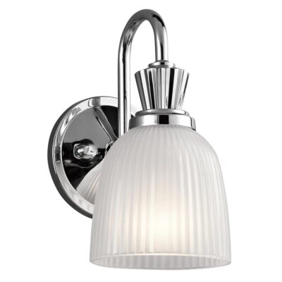 Merevale Traditional Bathroom Wall Light Polished Chrome