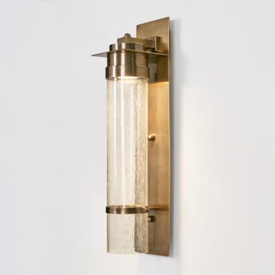 Merivale Hamptons Outdoor Wall Light Antique Brass