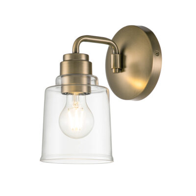 Merivale Industrial Wall Light Weathered Brass