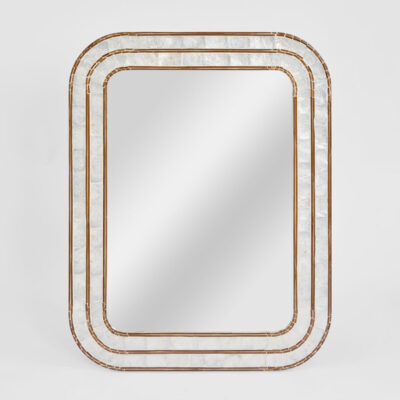 Merivale Shell Hamptons Capiz Shell Mirror