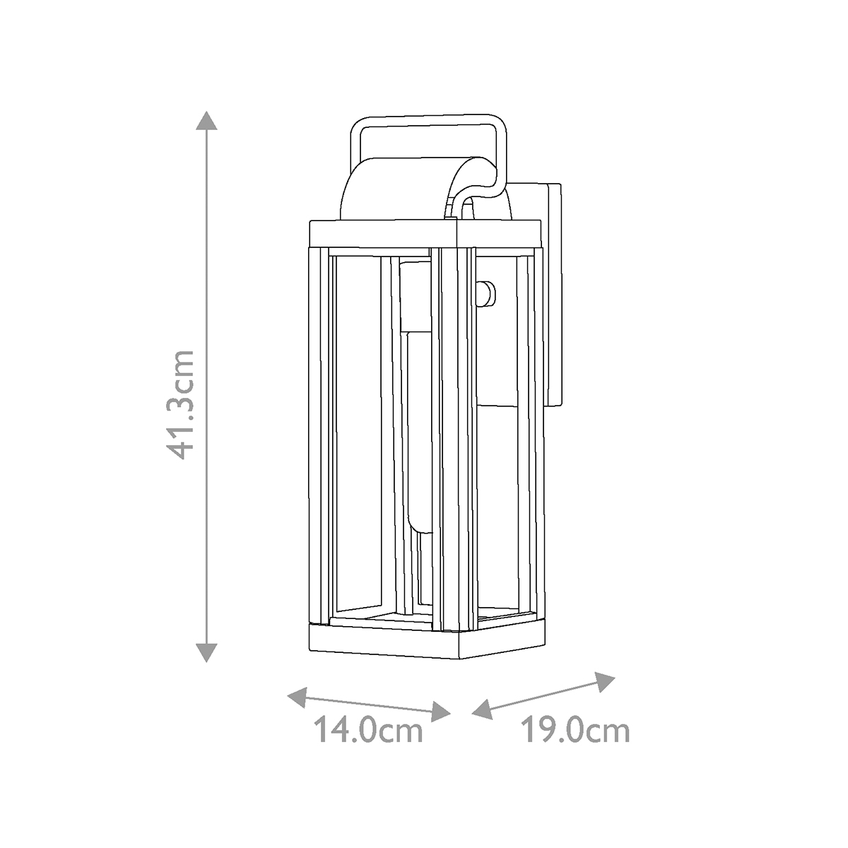 Merricks Harbour Traditional Outdoor Wall Lantern in Black Merricks Harbour Traditional Outdoor Wall Lantern in Black