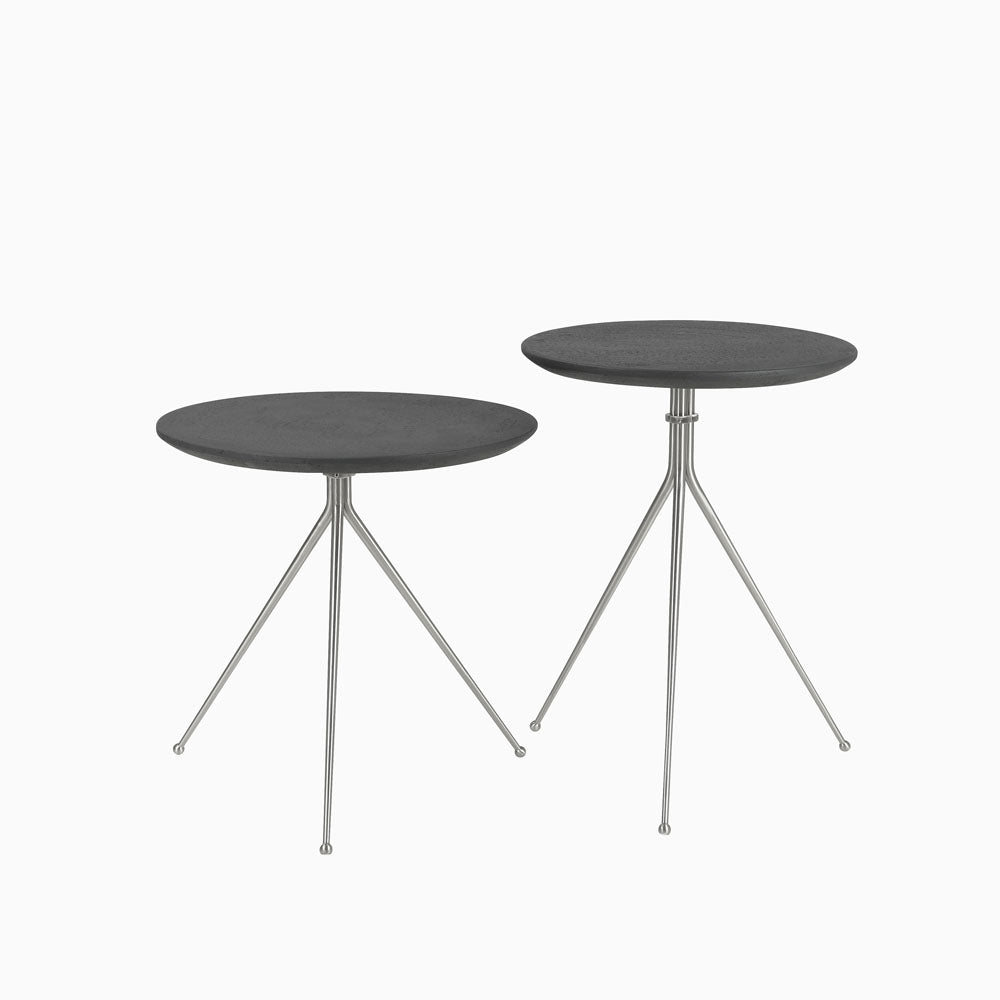 Merrigan Round Outdoor Side Table Black Concrete Merrigan Round Outdoor Side Table Black Concrete